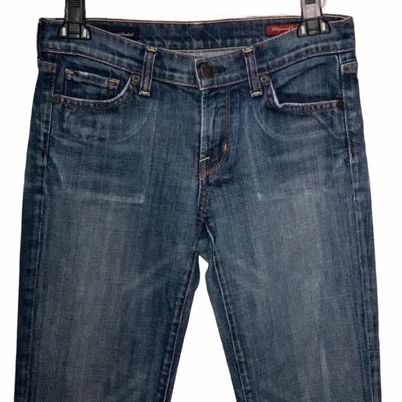 CITIZENS OF HUMANITY Kelly #001 Lightly Distressed Bootcut Stretch Jeans SZ 27 - Picture 4 of 13